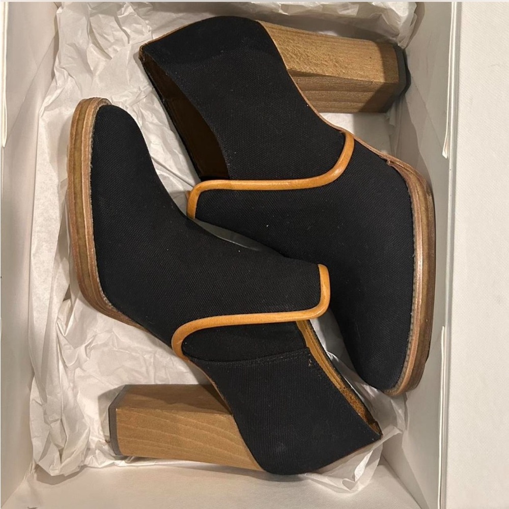 Isabel Marant Black and Tan Heeled Boots
